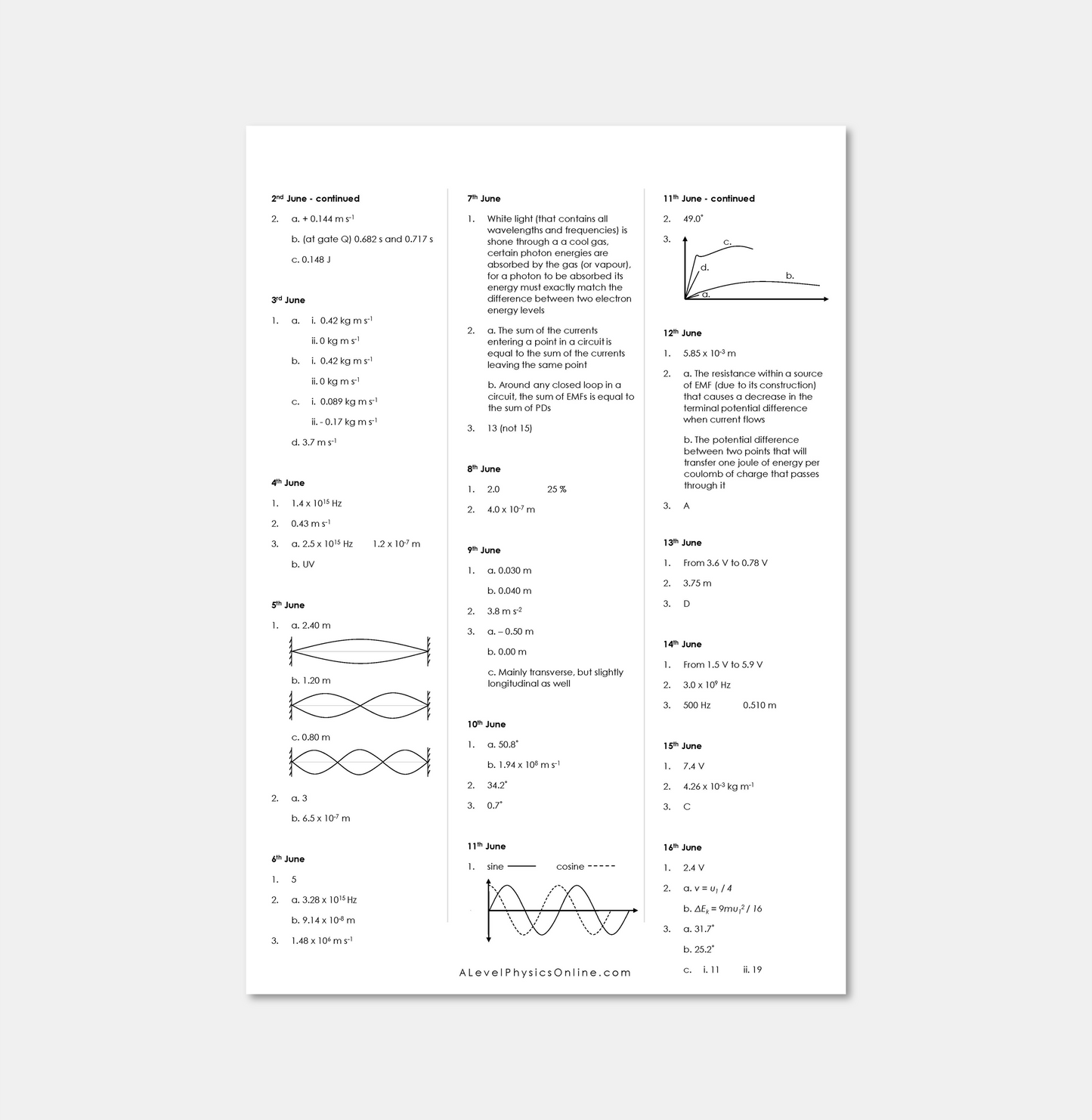 Daily Workout Book 3 - A Level Digital Download (for Individuals)