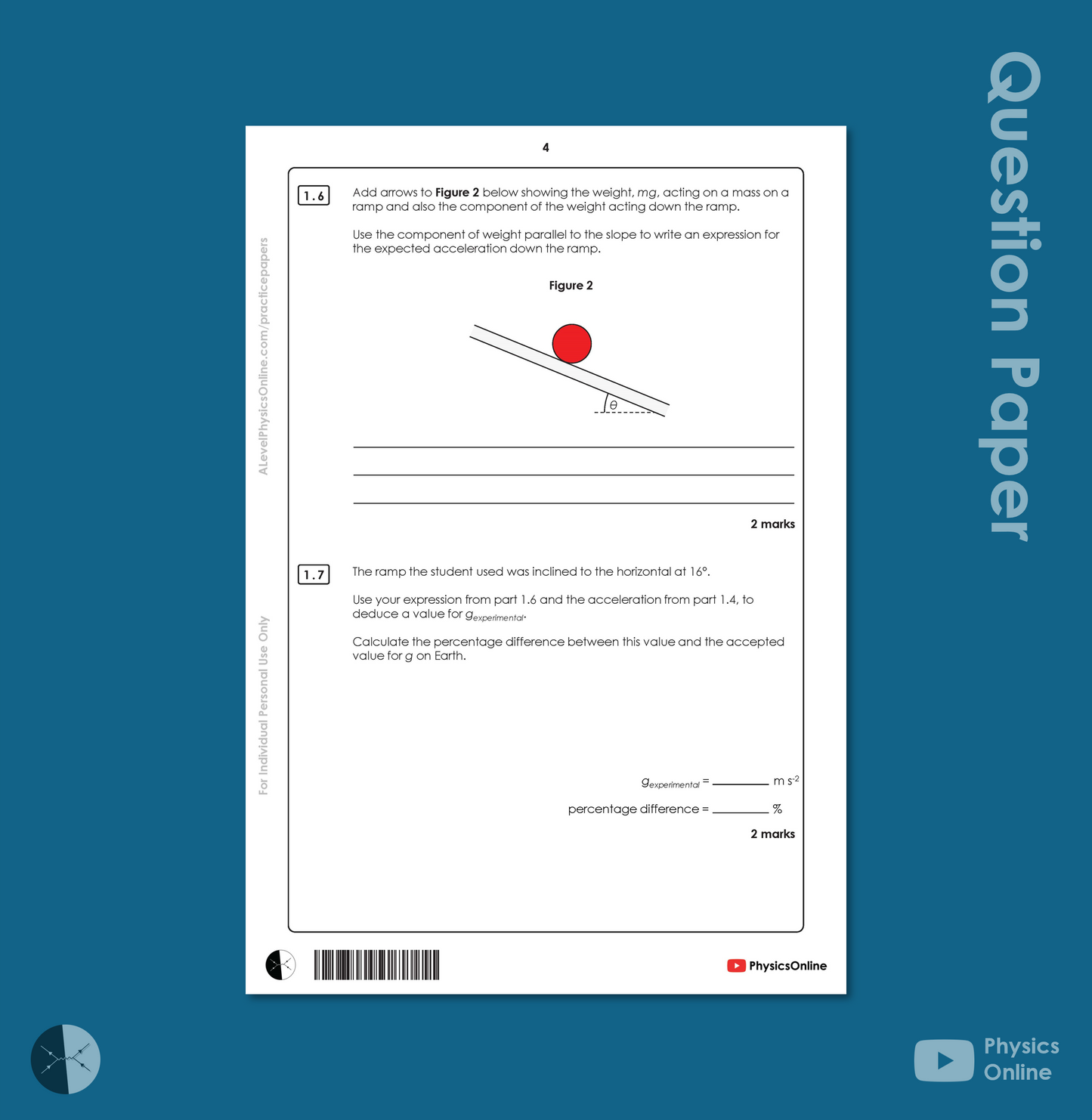 AQA A Level Paper 3A - Gamma (for Individuals)