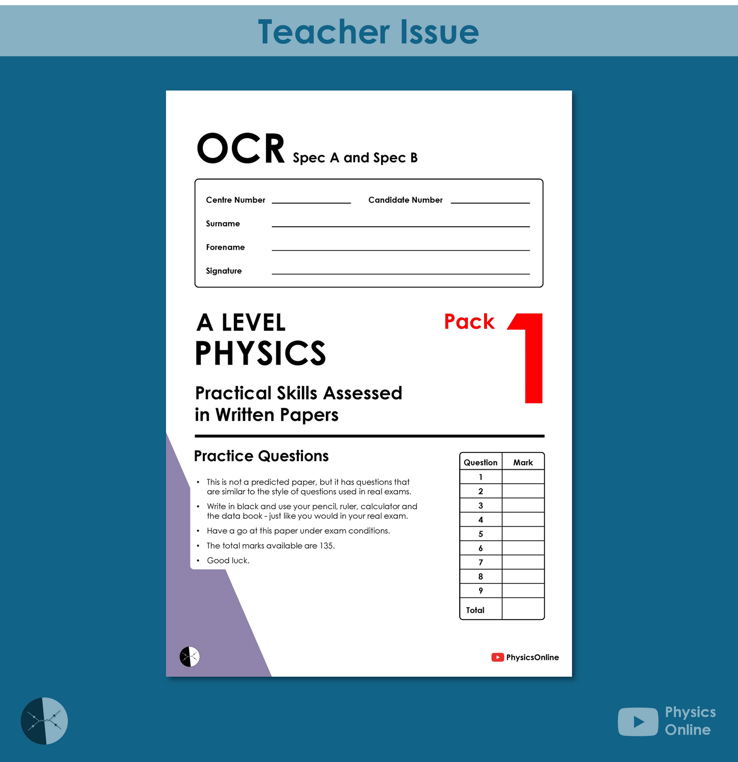 OCR A Level Practical Skills - Multipack (for Teachers)