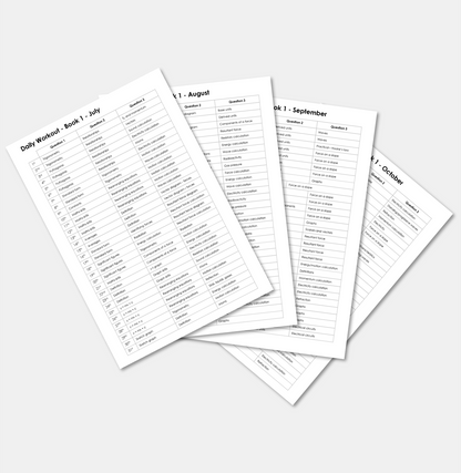 Daily Workout Book 1 - A Level Digital Download (for Individuals)
