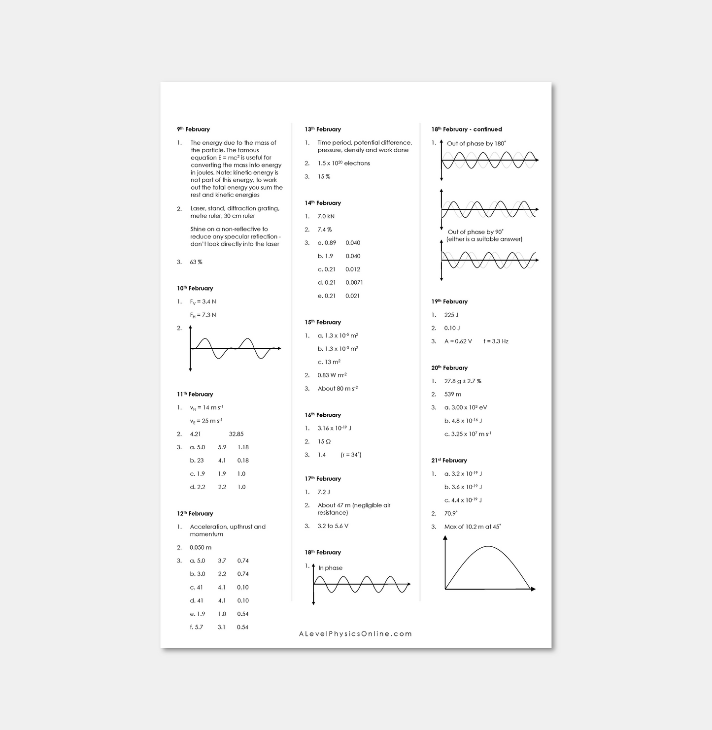 Daily Workout Book 2 - A Level Digital Download (for Individuals)