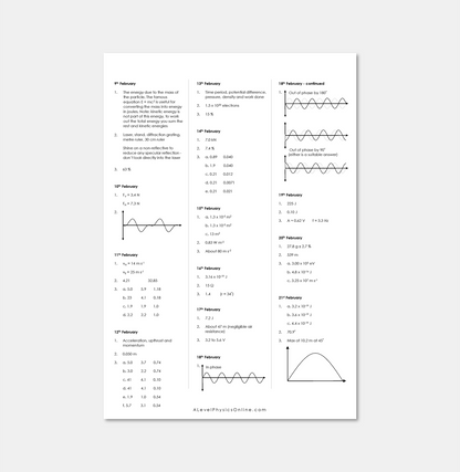 Daily Workout Book 2 - A Level Digital Download (for Individuals)