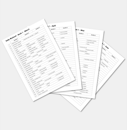 Daily Workout Book 3 - A Level Digital Download (for Individuals)