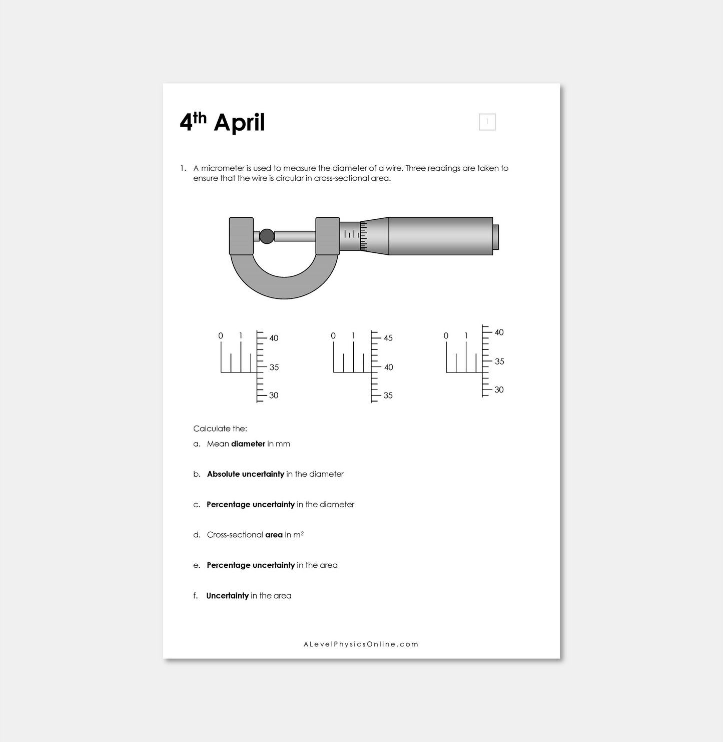 Daily Workout Book 3 - A Level Digital Download (for Individuals)