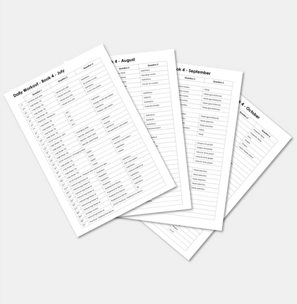 Daily Workout Book 4 - A Level Digital Download (for Individuals)