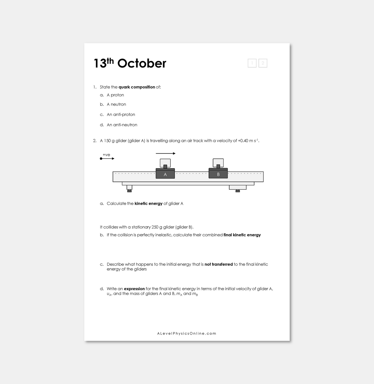 Daily Workout Book 4 - A Level Digital Download (for Individuals)