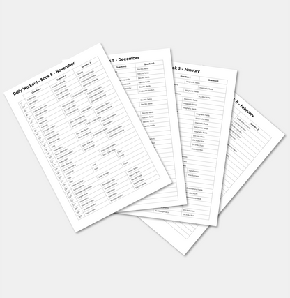 Daily Workout Book 5 - A Level Digital Download (for Individuals)