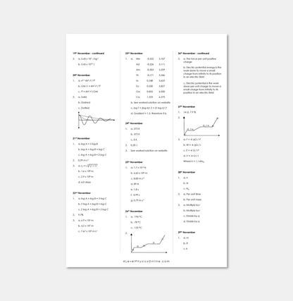 Daily Workout Book 5 - A Level Digital Download (for Individuals)