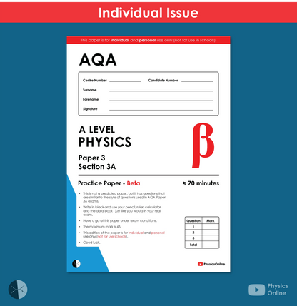 AQA A Level Paper 3A - Beta (for Individuals)