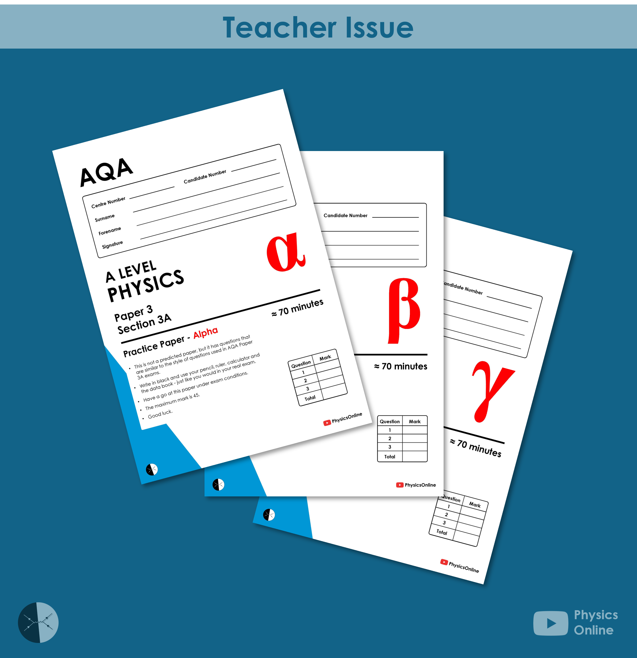 AQA A Level Physics Paper 3A Practice Paper | Multipack | Teacher Issue ...