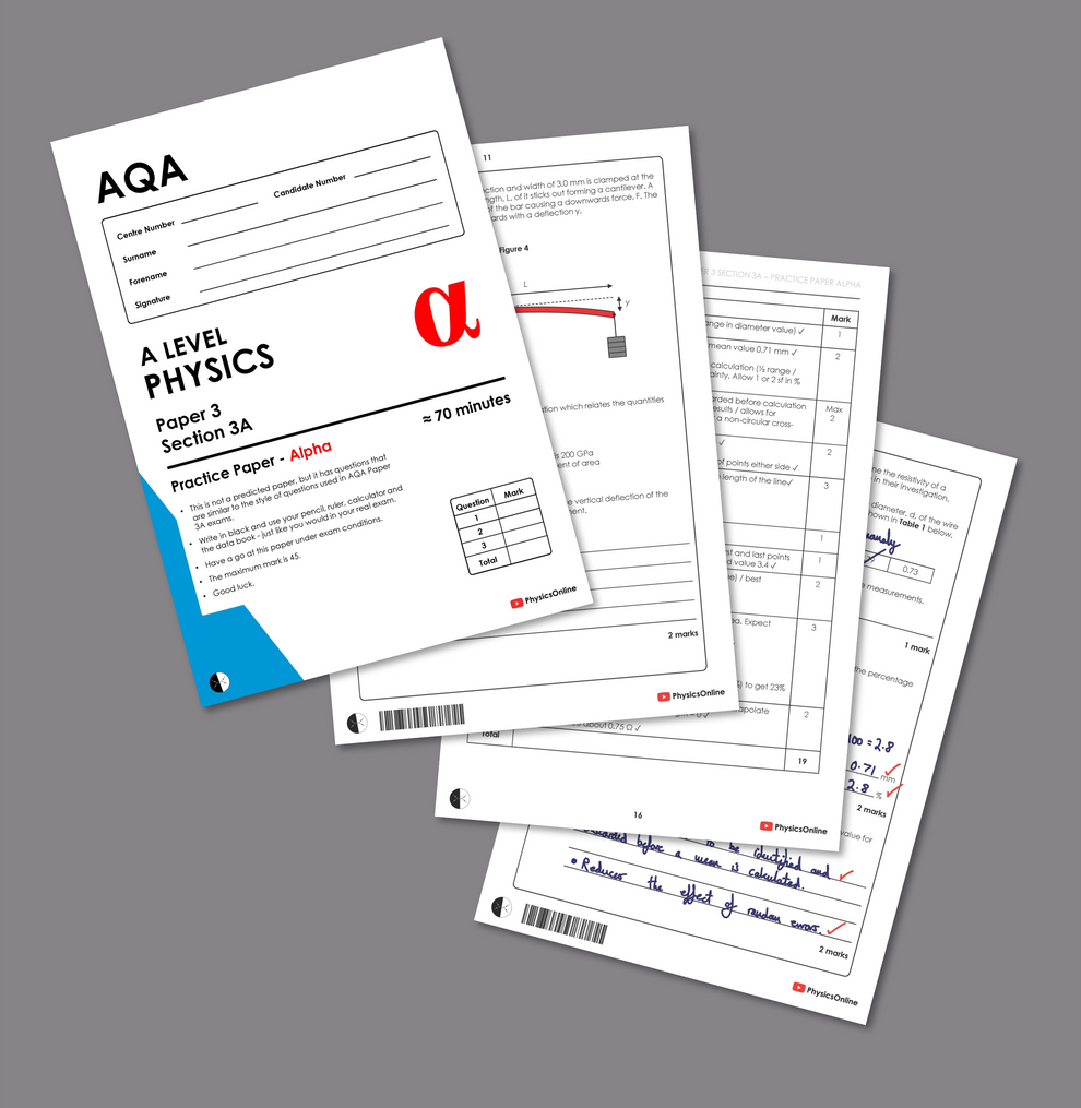 AQA A Level Physics Paper 3A Practice Paper | Multipack | Teacher Issue ...