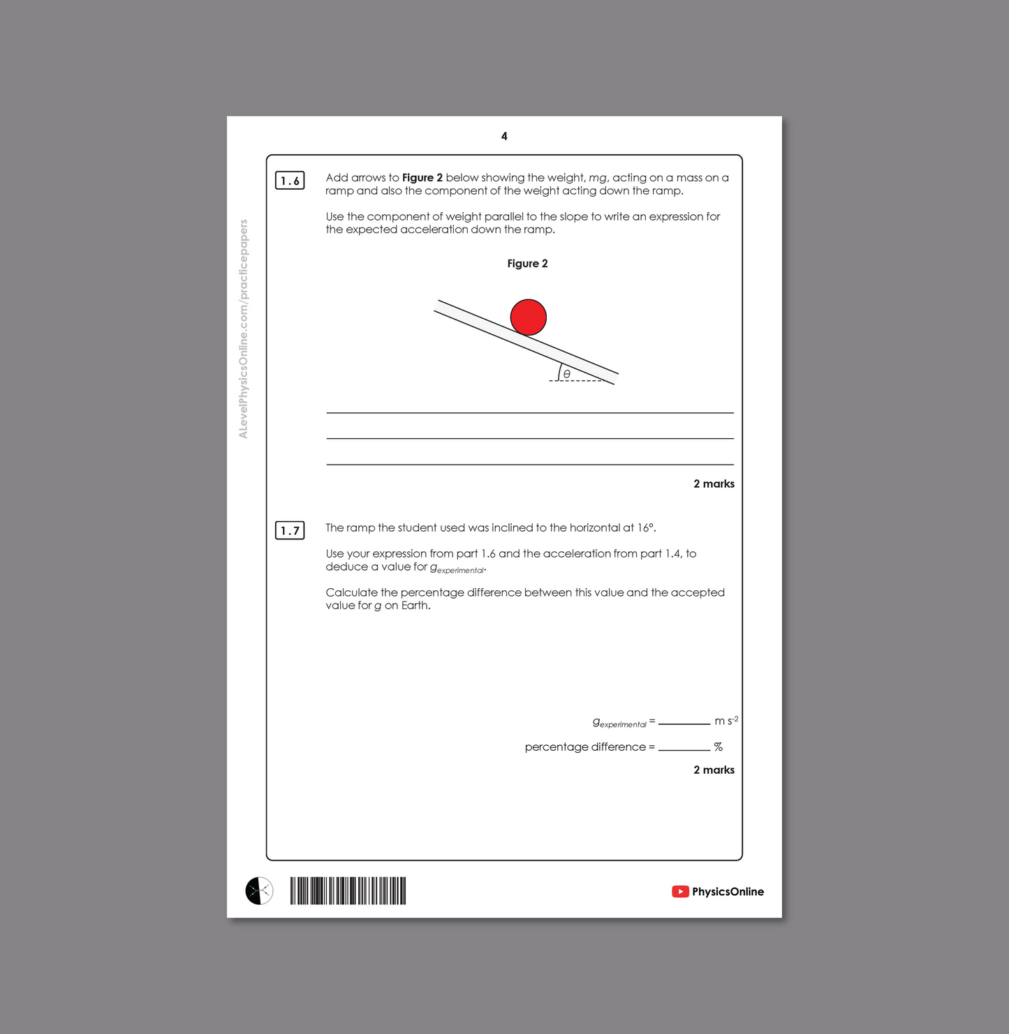 AQA A Level Paper 3A - Gamma (for Teachers)