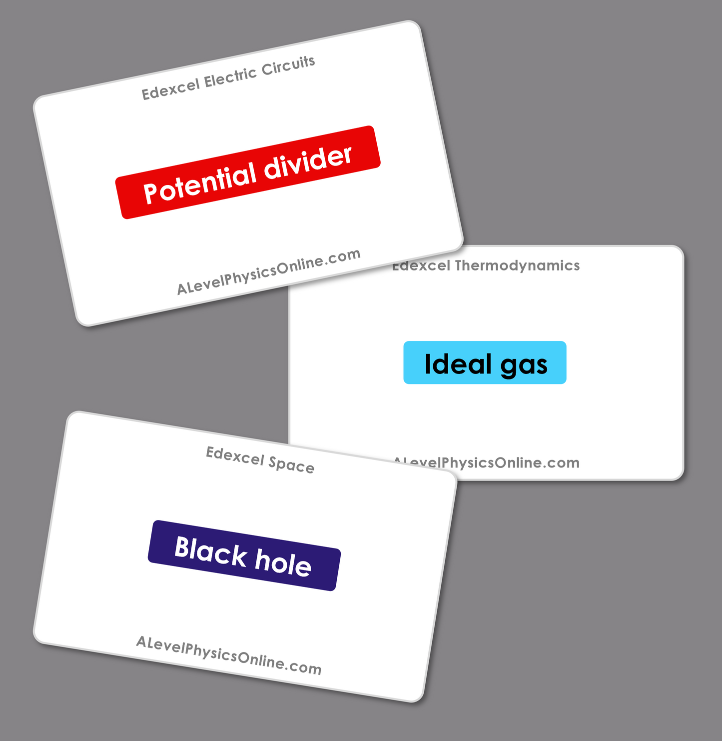 Edexcel A Level Flashcards - The Entire Physics Course (for Teachers)