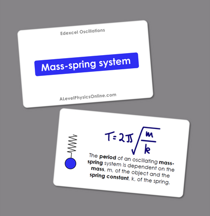 Edexcel A Level Flashcards - The Entire Physics Course (for Teachers)