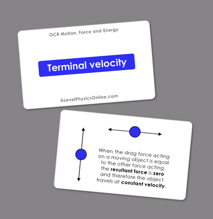 OCR A Level Flashcards - The Entire Physics Course (for Teachers)