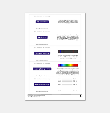 OCR A Level Flashcards - The Entire Physics Course (for Individuals)