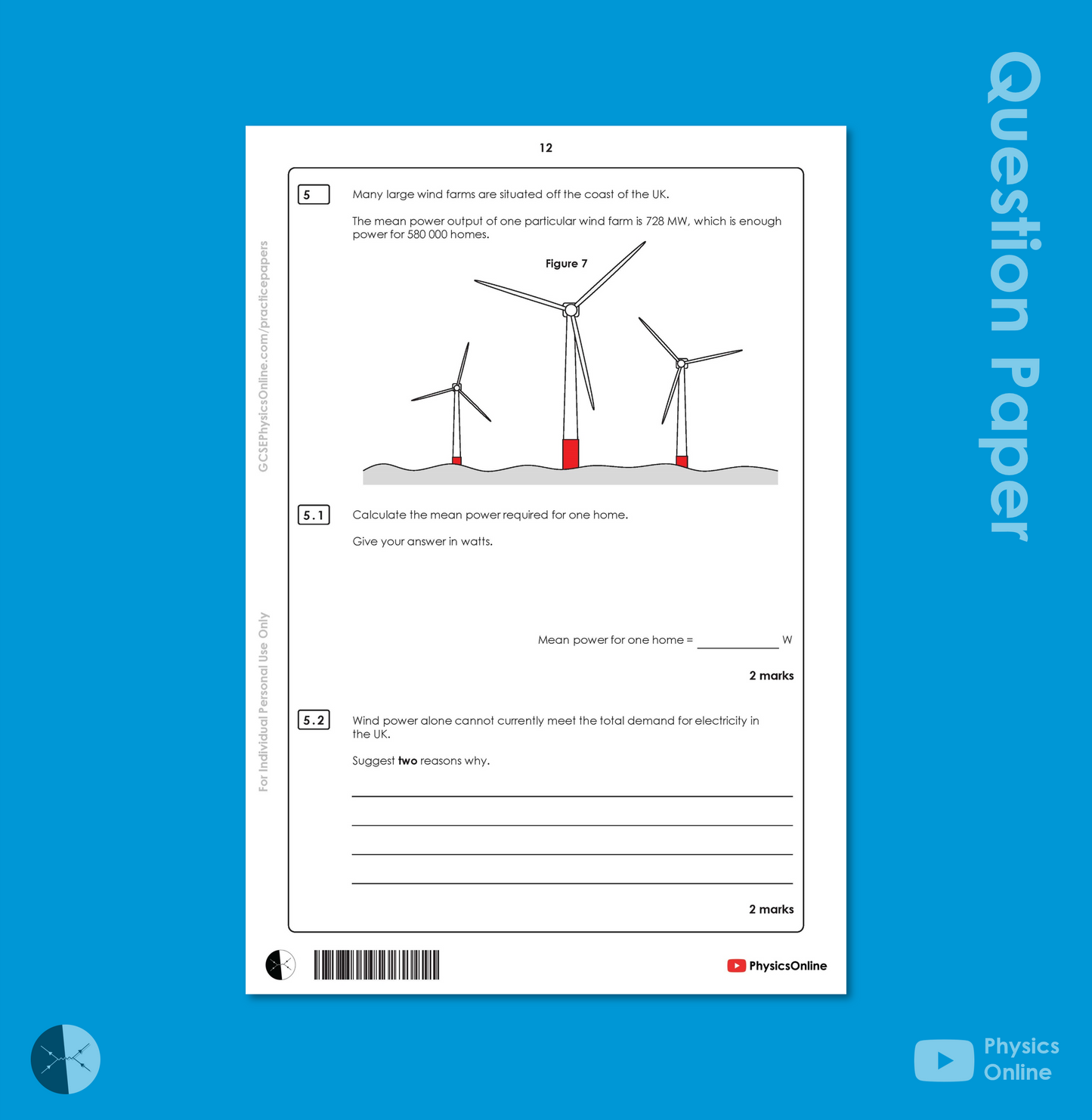 AQA Practice Papers | Paper 1 - Multipack | Teacher Issue | GCSE Physics