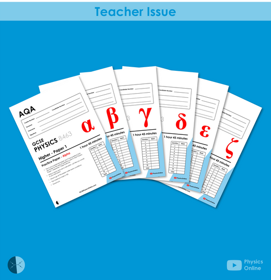 AQA Practice Papers | Paper 1 - Multipack | Teacher Issue | GCSE Physics