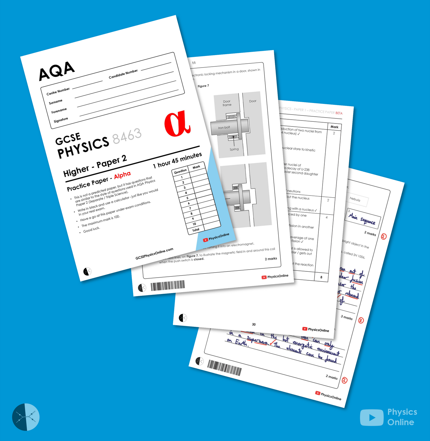 AQA Practice Papers | Paper 2 - Multipack | Teacher Issue | GCSE Physics