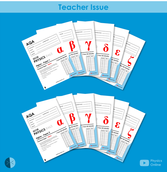 AQA Practice Papers | Complete Megapack | Paper 1 and 2 | Teacher Issue | GCSE Physics